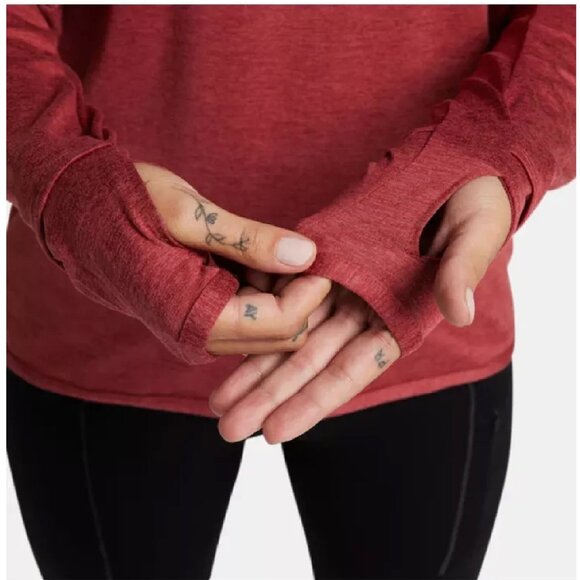 Nike Dri-FIT Swift Element UV Running Top in Noble Red/Cedar/Htr at Nordstrom, M - Picture 5 of 5